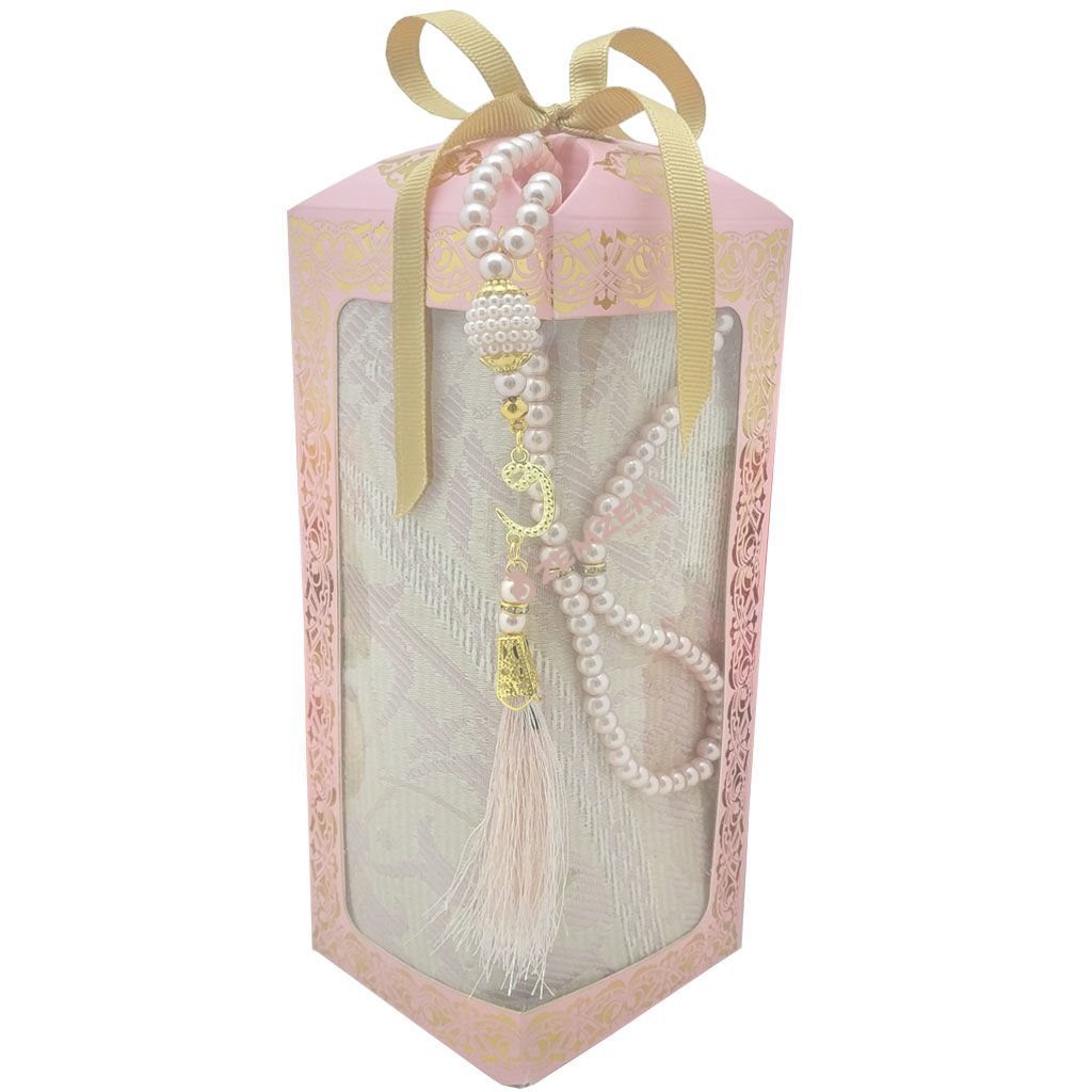 Seccade Seti Tafta Kumaş Ekranlı Kutu Pembe