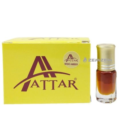 Attar Esans Misk Amber 3 ml - 12 li Paket Seçenekli