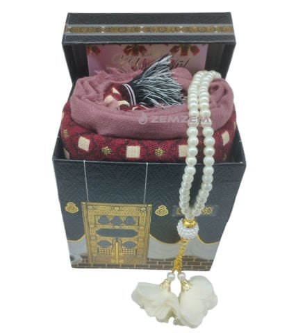 Seccade Seti Kabe Kutulu Bordo